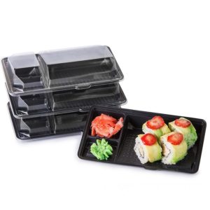 PS sushi doboz KD-009 195х106х40mm (125 db/csomag)