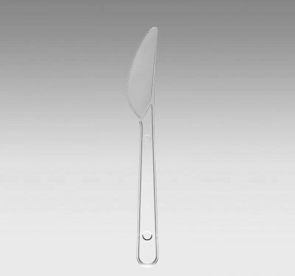 Műanyag kés 17;5cm átlátszó PREMIUM (48 db/csomag)