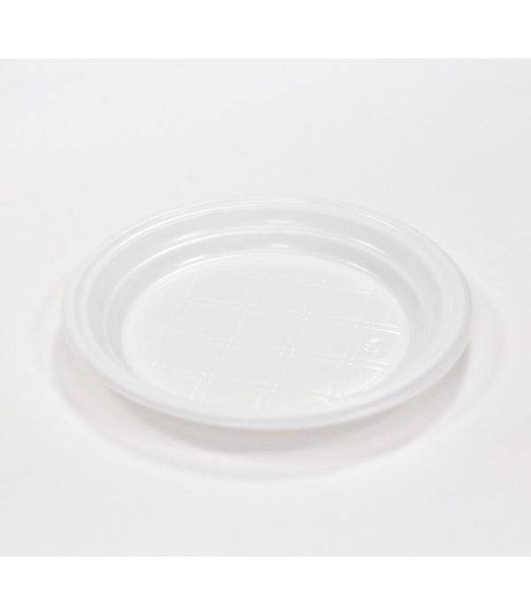 Műanyag tányér d=165mm fehér kiszerelésben SP (100 db/csomag)
