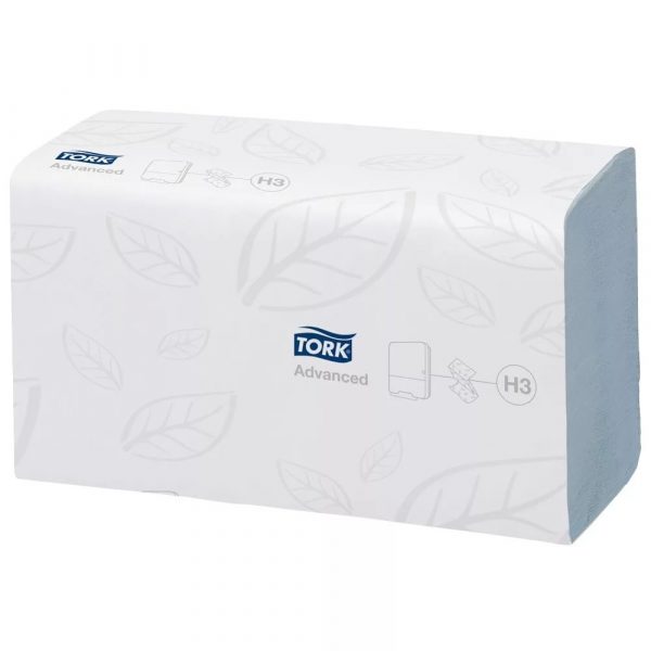 Papírtörlő Z-Z hajtogatású 2 rétegű 250l/csomag TORK ADVANCED H3 fehér (290163)