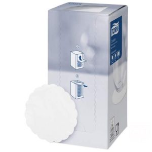 Papír szalvéta alátét d= 9cm 250db/csomag TORK Advanced fehér (474474)