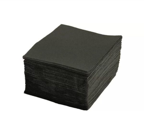 TaMbien papír szalvéta 1 rétegű, fekete 33х33 300 l/csomag