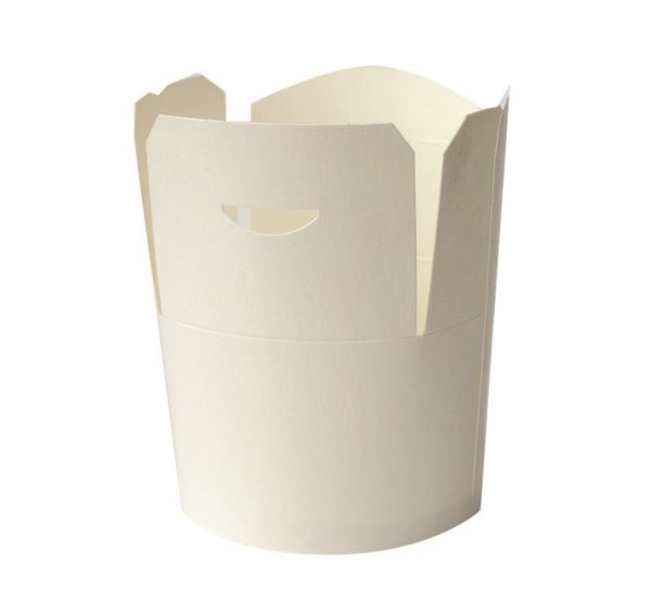 Papír konténer fehér, 750 ml d=92 mm, h=100 mm (50 db/csomag)