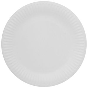 Kerek fehér lemez d = 230 mm Snack Plate (100 db/csomag)