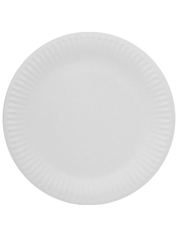Kerek fehér lemez d = 230 mm Snack Plate (100 db/csomag)